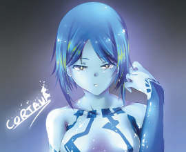 Cortana, anime version cortana